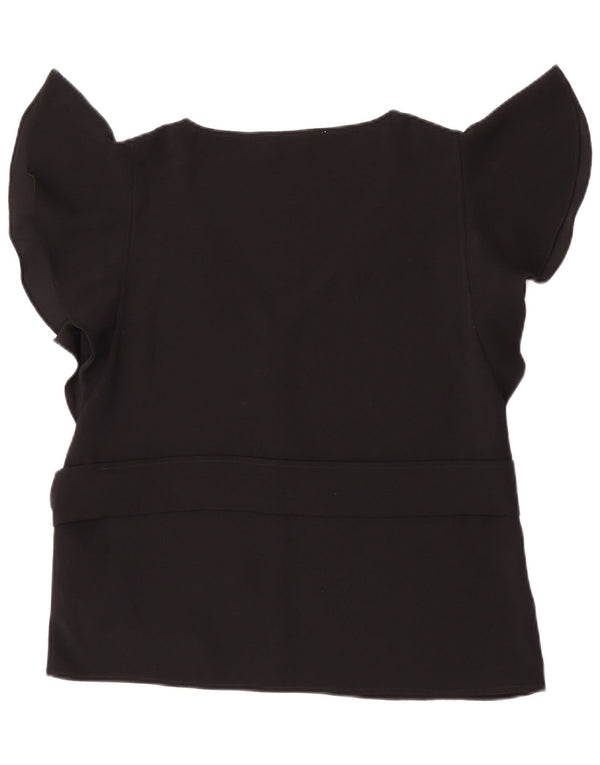 Marella Womens EMME Blouse Top UK 14 Large Black Polyester