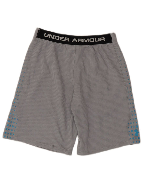 Under Armour Boys Sport Shorts 11-12 Years Large Grey Colourblock Polyester