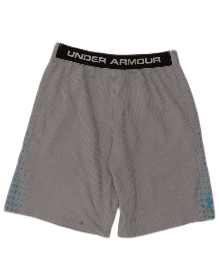Under Armour Boys Sport Shorts 11-12 Years Large Grey Colourblock Polyester