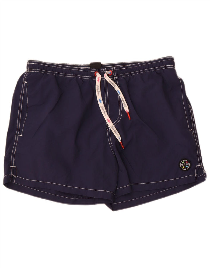 Maui and Sons Mens Swimming Shorts Large  Navy Blue