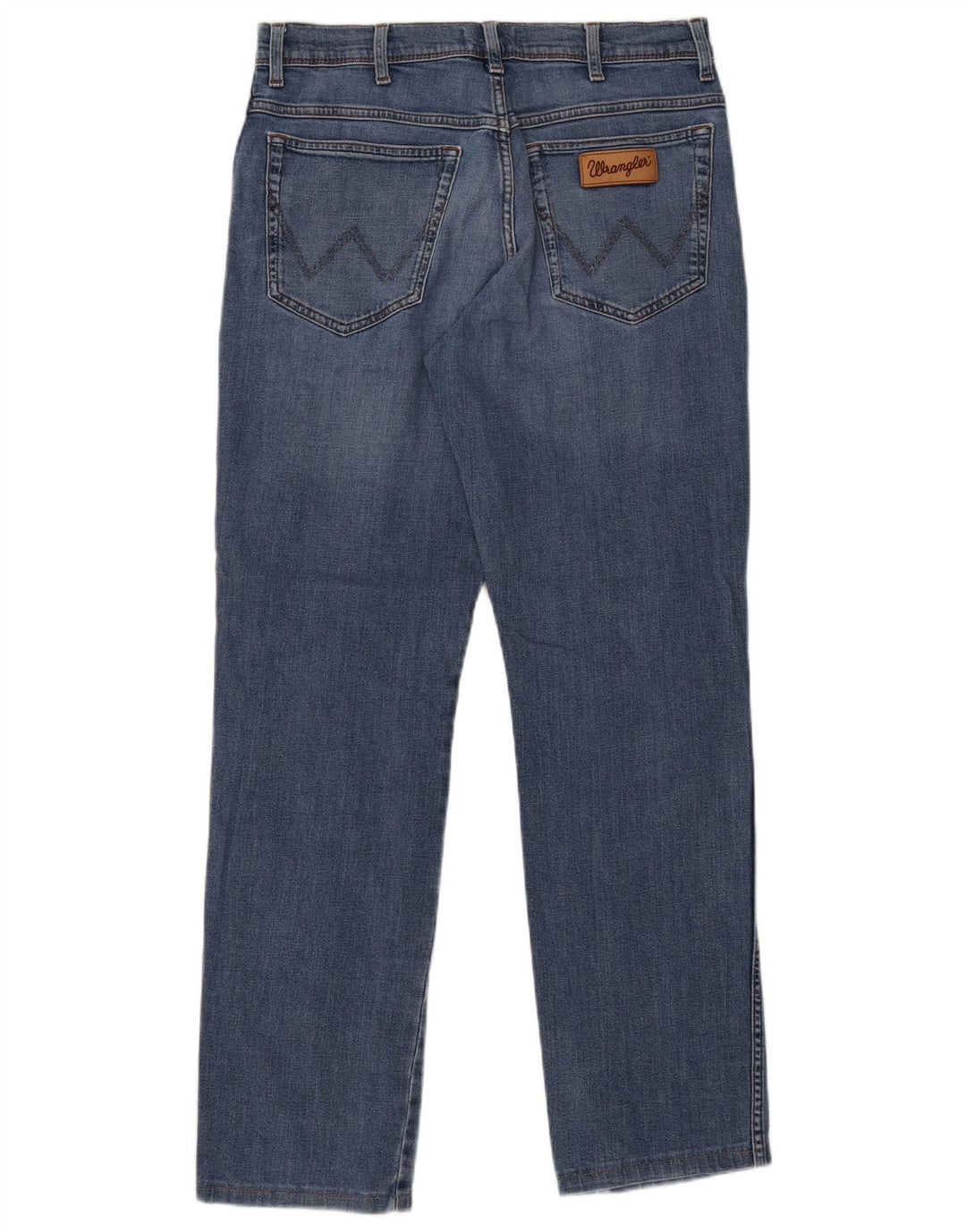 Wrangler Mens Texas Straight Jeans W32 L31 Blue Cotton