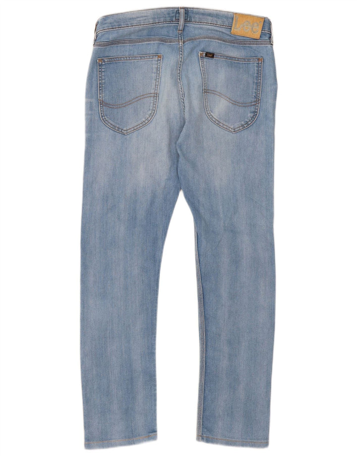 Lee Womens Luke Slim Jeans W32 L28 Blue Cotton