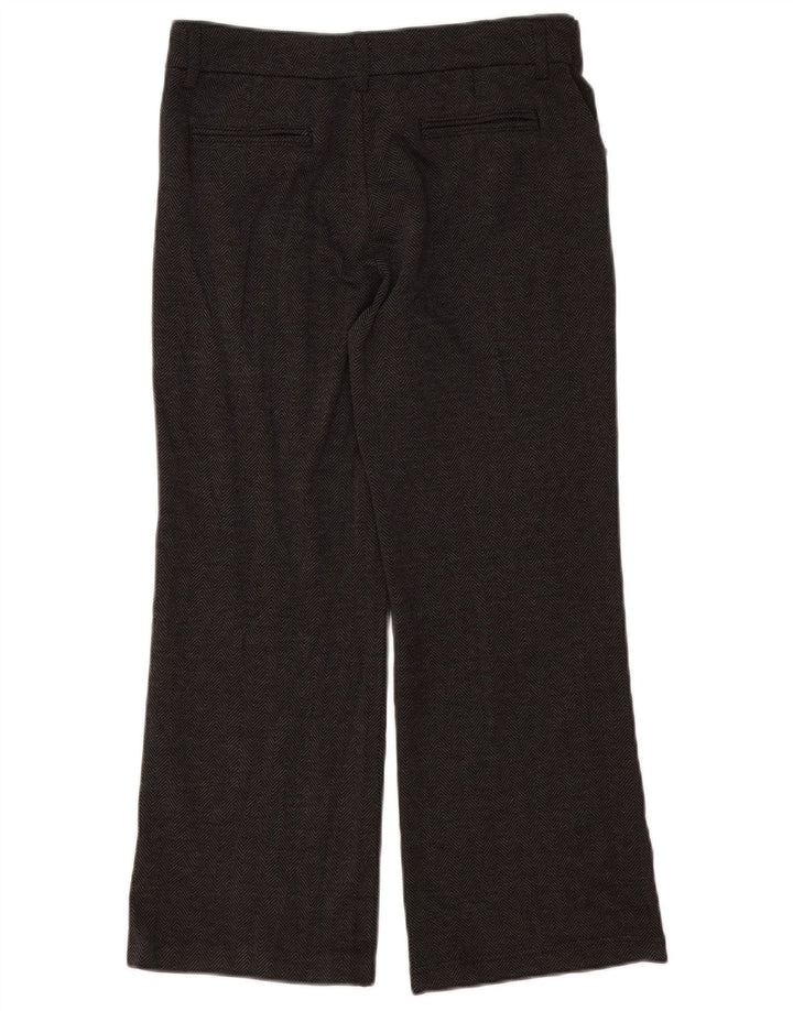 LEE Womens Riders Bootcut Cropped Trousers W32 L25  Grey Herringbone