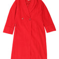 Michel Ambers Womens Oversized Double Breasted Coat UK 16 Large Red Wool