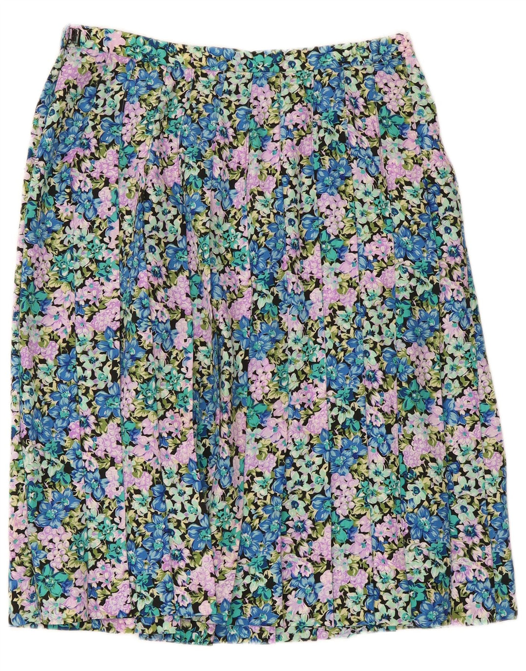Vintage Womens Pleated Skirt W30 Medium Multicoloured Floral