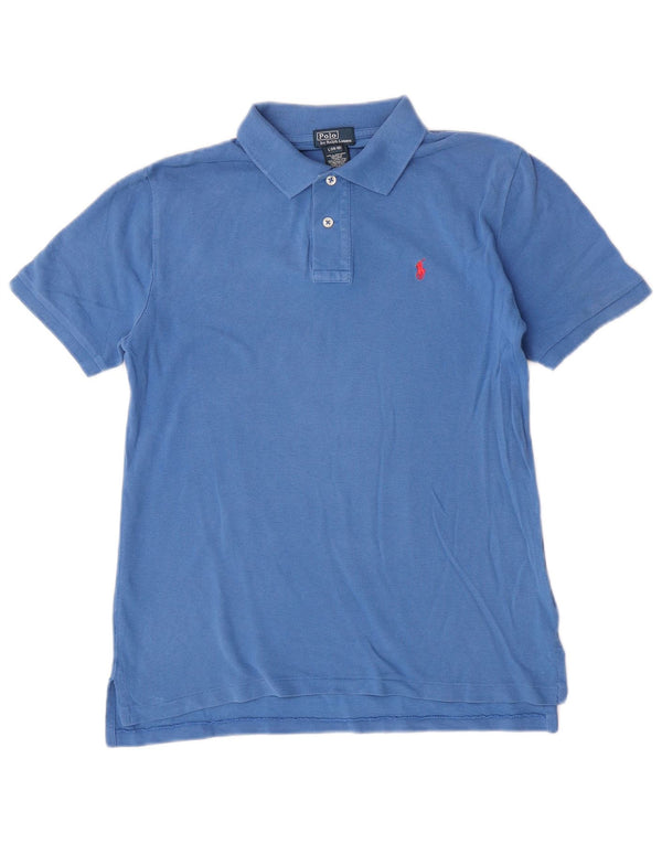 Polo Ralph Lauren Boys Polo Shirt 14-15 Years Large Blue Cotton