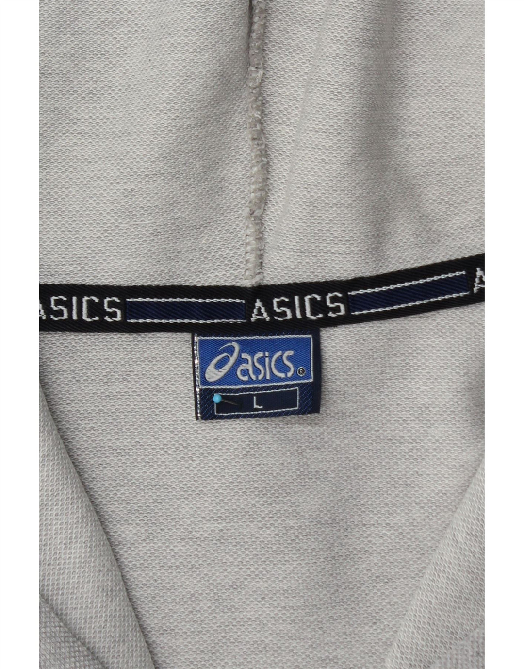 ASICS Mens Zip Hoodie Sweater Small Grey