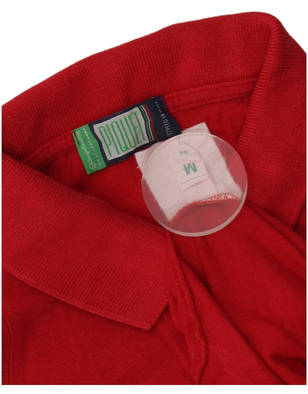 Sergio Tacchini Womens Sleeveless Polo Shirt IT 44 Medium Red