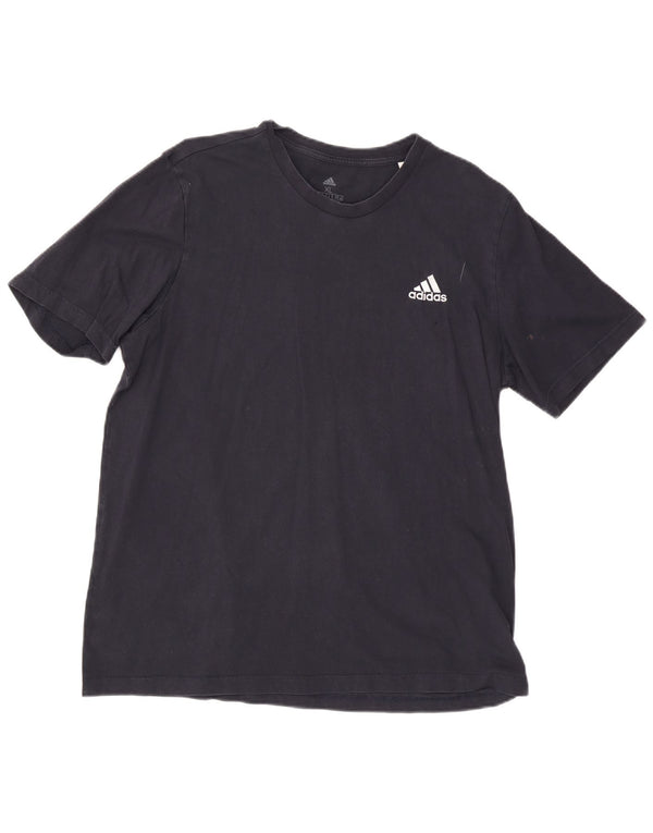Adidas Mens T-Shirt Top XL Navy Blue Cotton
