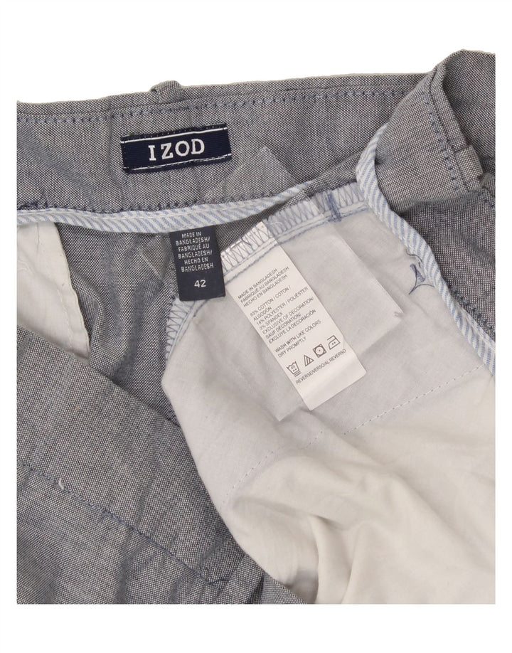 IZOD Mens Chino Shorts W42 2XL Grey Cotton Vintage Izod and Second-Hand Izod from Messina Hembry 