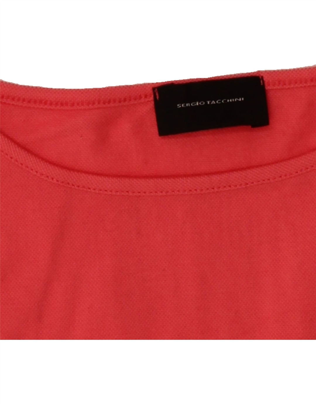 SERGIO TACCHINI Womens Oversized Vest Top UK 10 Small Red Cotton Vintage Sergio Tacchini and Second-Hand Sergio Tacchini from Messina Hembry 