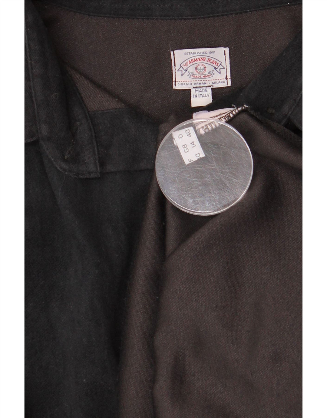 Armani Jeans Womens Shirt UK 14 Large  Black