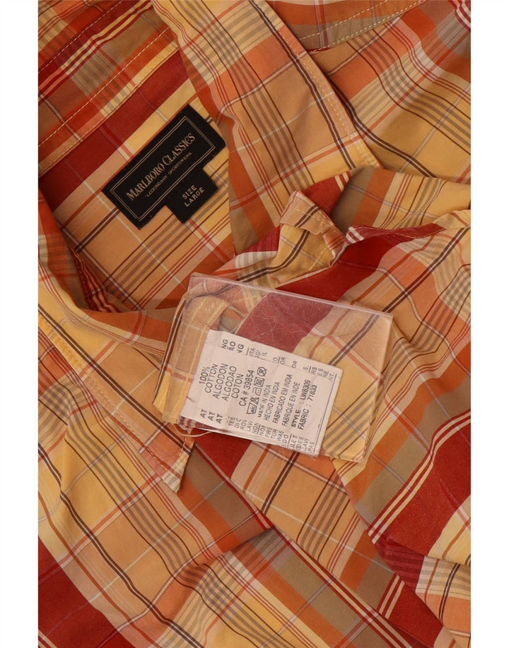 Marlboro Classics Mens Shirt Large Multicoloured Check