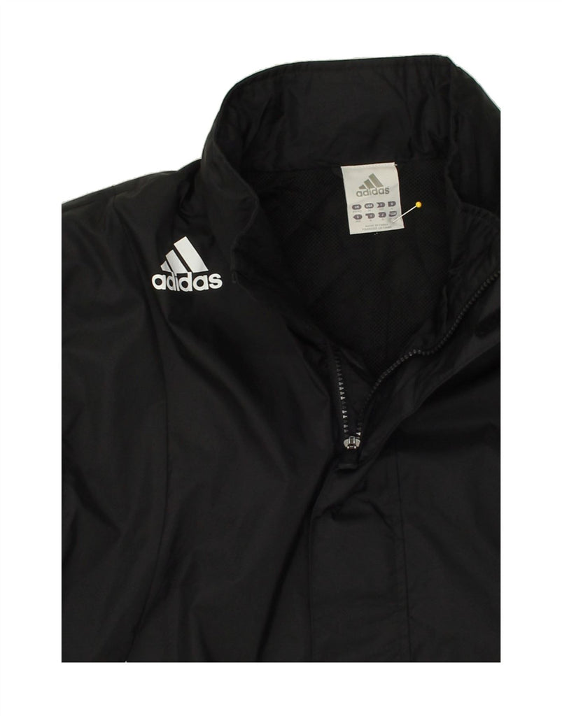 ADIDAS Mens Graphic Tracksuit Top Jacket UK 40/42 Large Black Polyester | Vintage Adidas | Thrift | Second-Hand Adidas | Used Clothing | Messina Hembry 