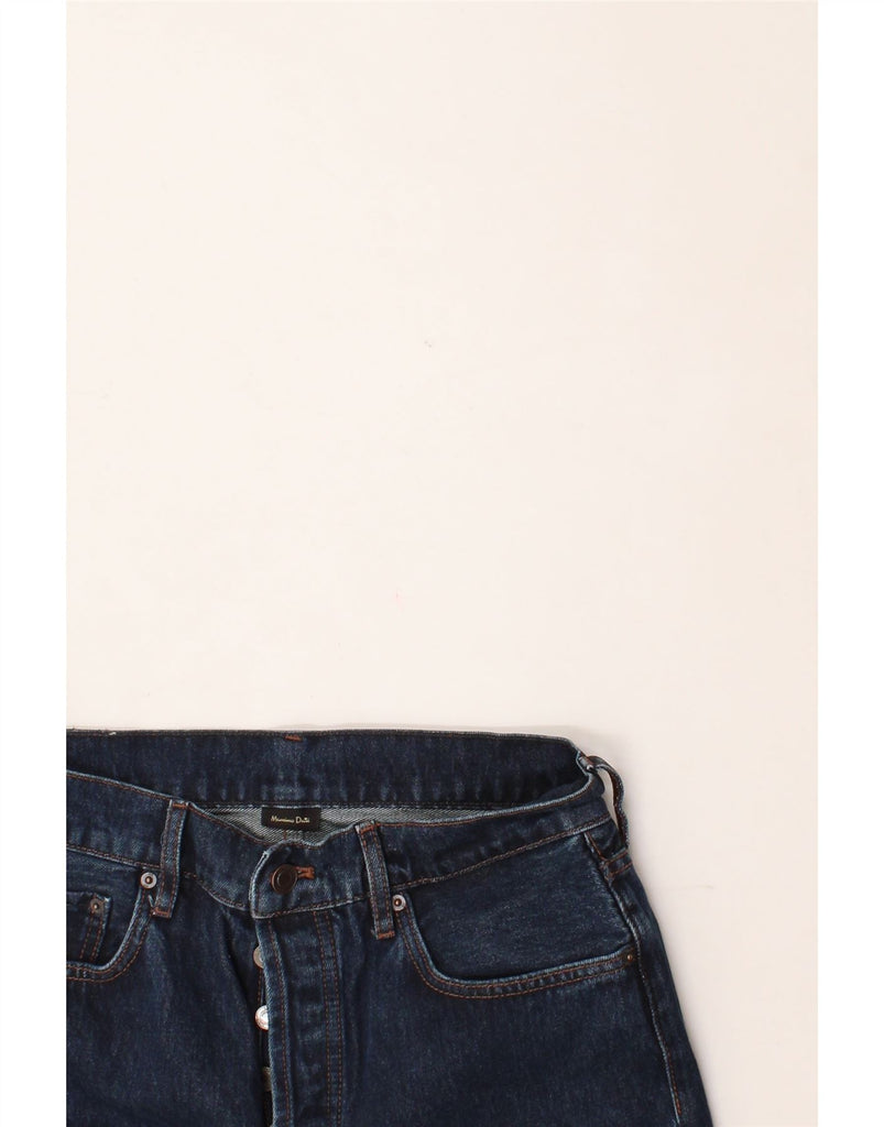 MASSIMO DUTTI Womens Straight Jeans EU 40 Medium W30 L30 Navy Blue Cotton Vintage Massimo Dutti and Second-Hand Massimo Dutti from Messina Hembry 