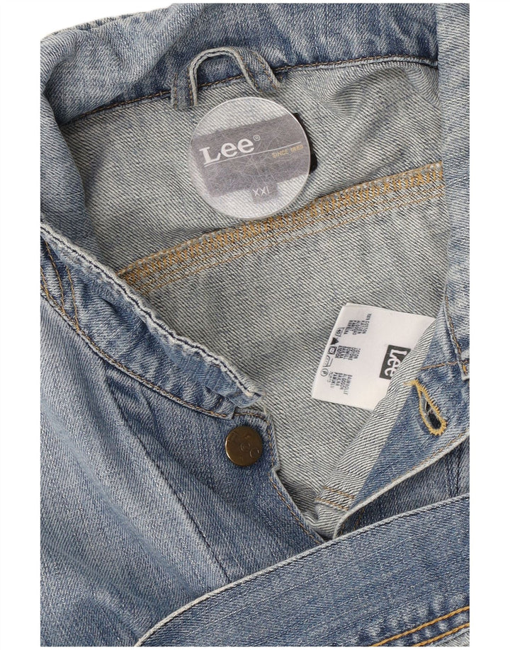 Lee Mens Denim Jacket UK 44 2XL Blue Cotton