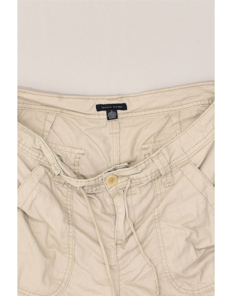 TOMMY HILFIGER Womens Chino Shorts US 10 Large W34  Beige Cotton | Vintage Tommy Hilfiger | Thrift | Second-Hand Tommy Hilfiger | Used Clothing | Messina Hembry 