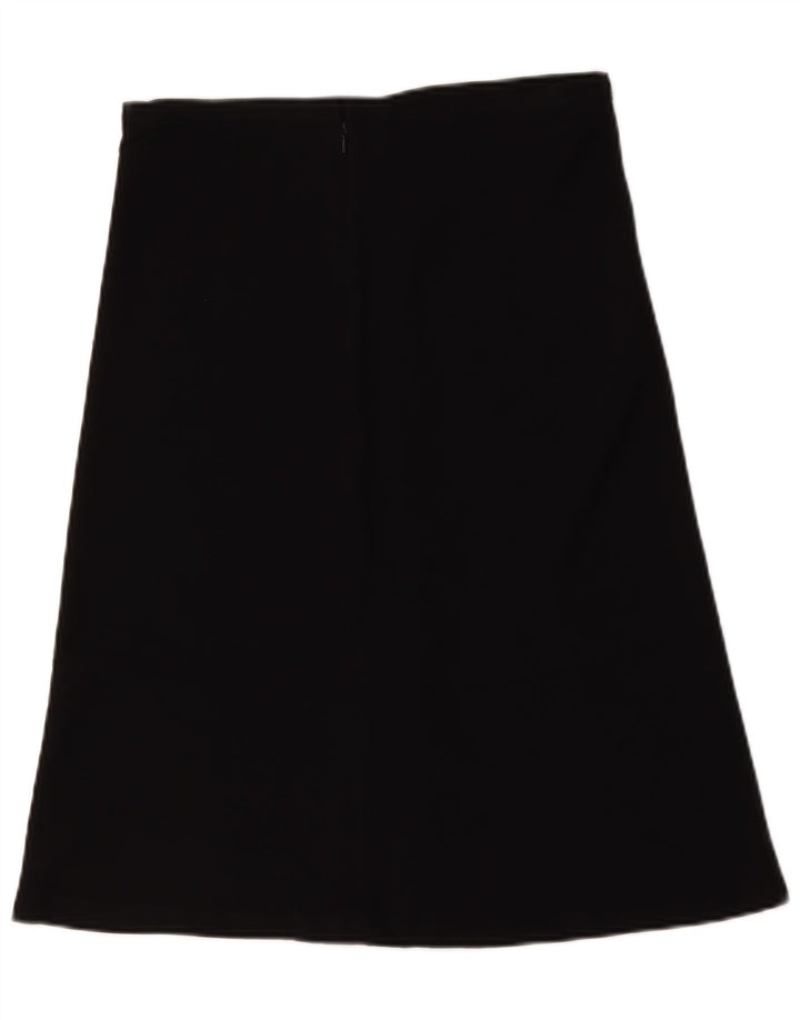 Vintage Womens A-Line Skirt W30 Medium Black Viscose