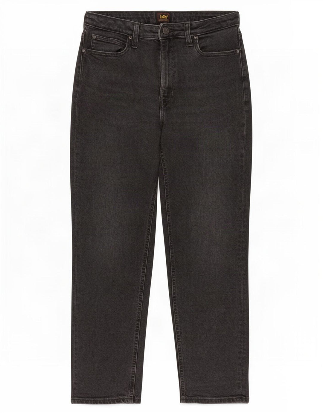 Lee Womens Carol Straight Jeans W32 L26 Grey Cotton