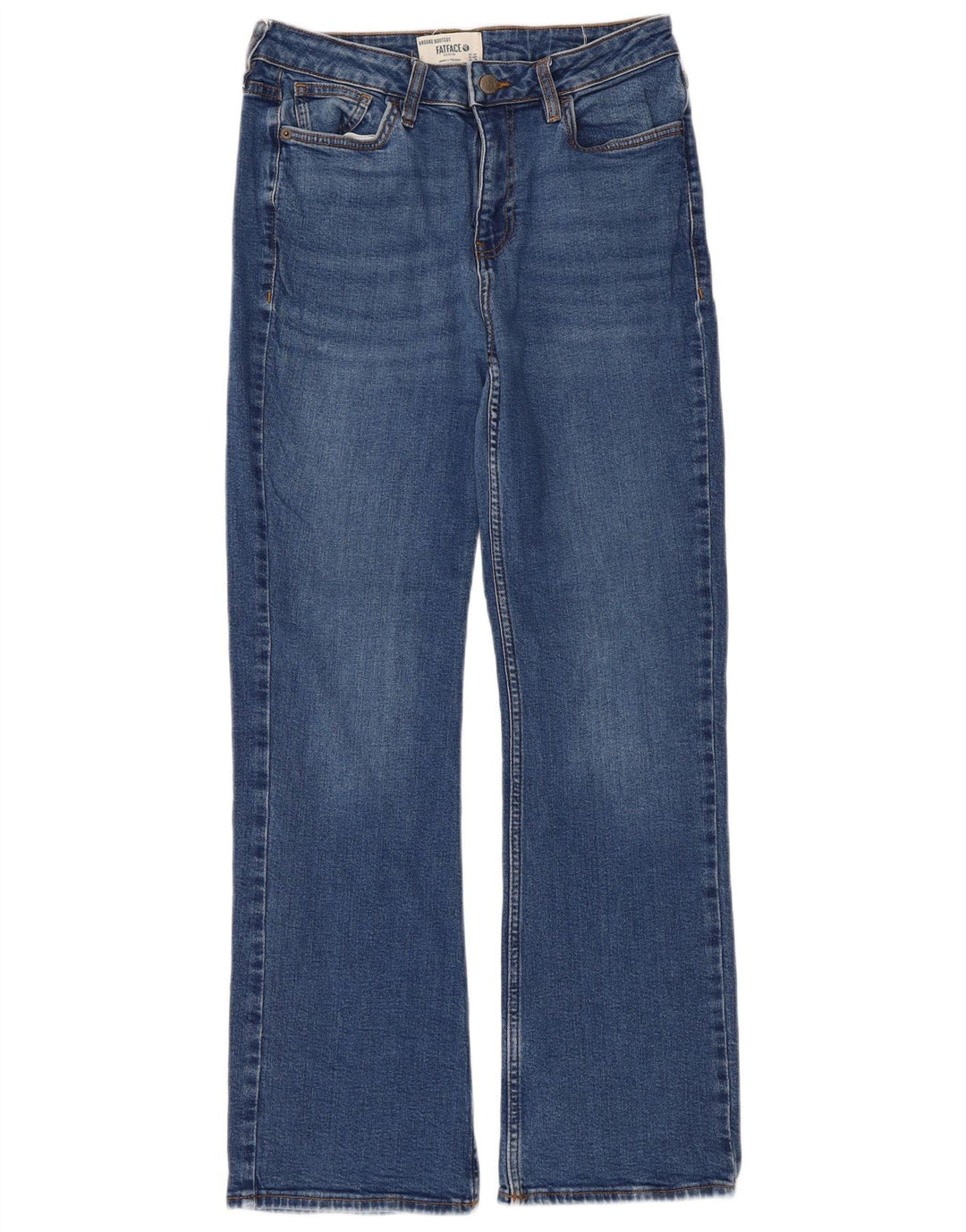 Fat Face Womens Bootcut Jeans UK 12 Medium W30 L29 Blue Cotton