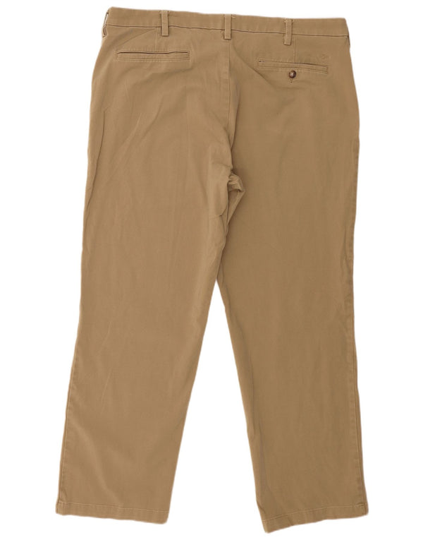 Dockers Mens Straight Classic Fit Chino Trousers W40 L29 Beige Cotton