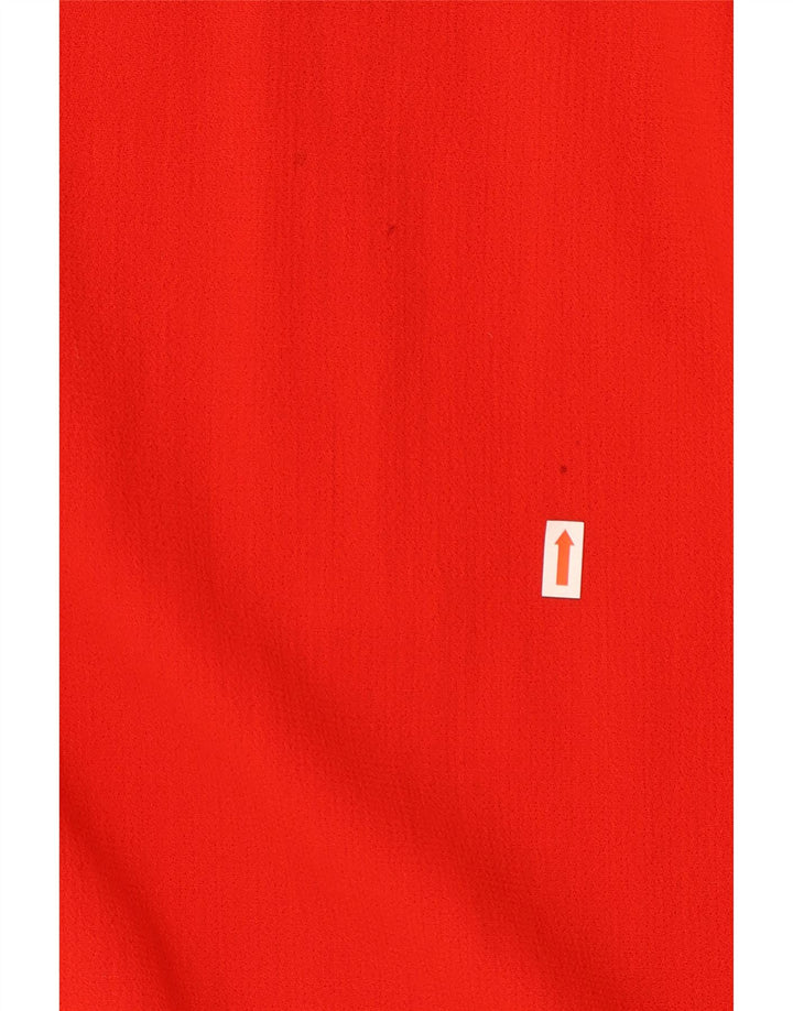 Fendi Womens Long Sleeve Shift Dress UK 18 XL Red Wool