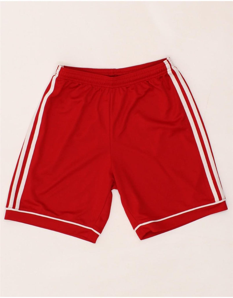ADIDAS Boys Climalite Sport Shorts 13-14 Years  Red Polyester Vintage Adidas and Second-Hand Adidas from Messina Hembry 