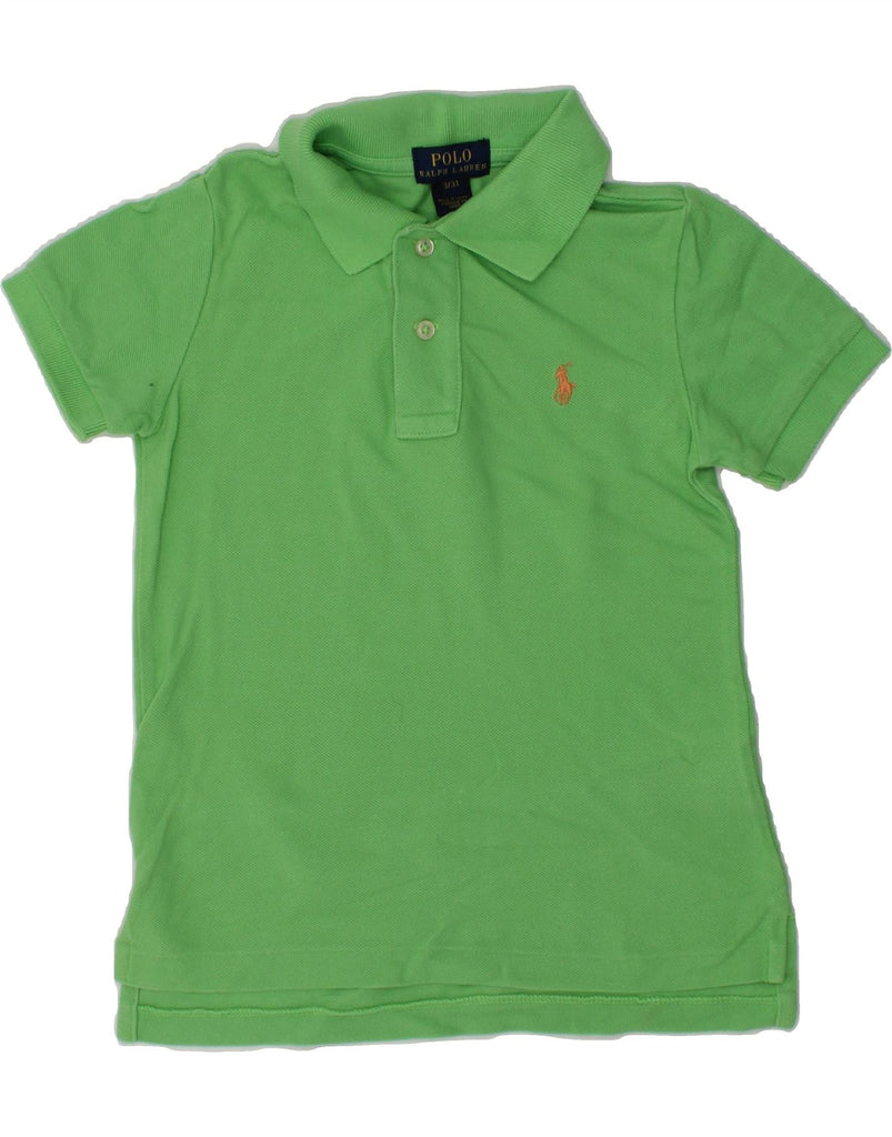 POLO RALPH LAUREN Boys Polo Shirt 2-3 Years Green Cotton | Vintage Polo Ralph Lauren | Thrift | Second-Hand Polo Ralph Lauren | Used Clothing | Messina Hembry 