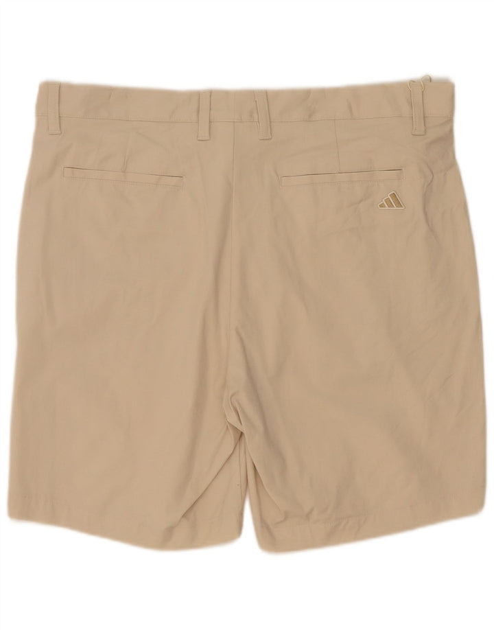 Adidas Mens Chino Shorts W34 Large Beige Cotton