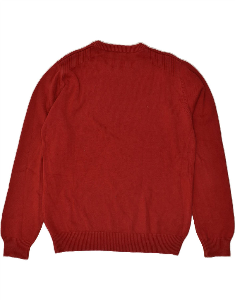 WRANGLER Mens Crew Neck Jumper Sweater Large Red Cotton Vintage Wrangler and Second-Hand Wrangler from Messina Hembry 