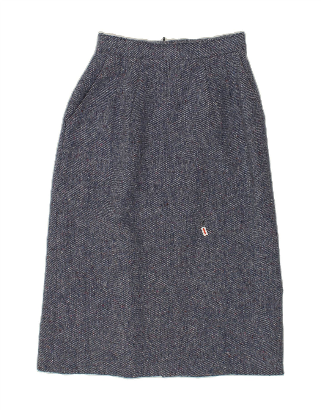 VINTAGE Womens Straight Skirt W26 Small Blue Flecked Vintage Vintage and Second-Hand Vintage from Messina Hembry 