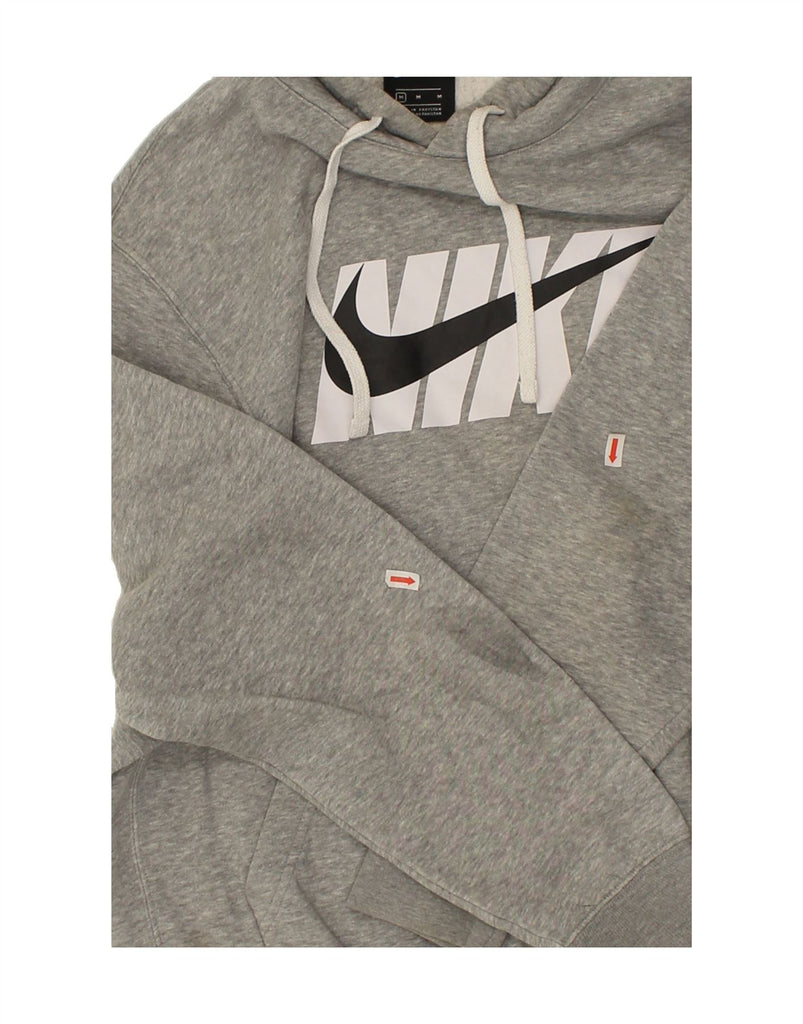 NIKE Mens Graphic Hoodie Jumper Medium Grey Cotton | Vintage Nike | Thrift | Second-Hand Nike | Used Clothing | Messina Hembry 