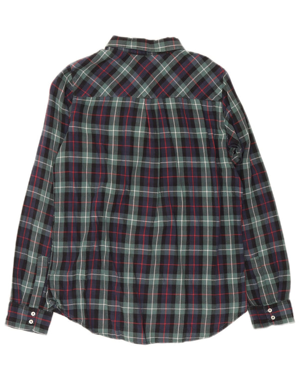 Zara Womens Oversized Flannel Shirt UK 6 XS Multicoloured Check Cotton
