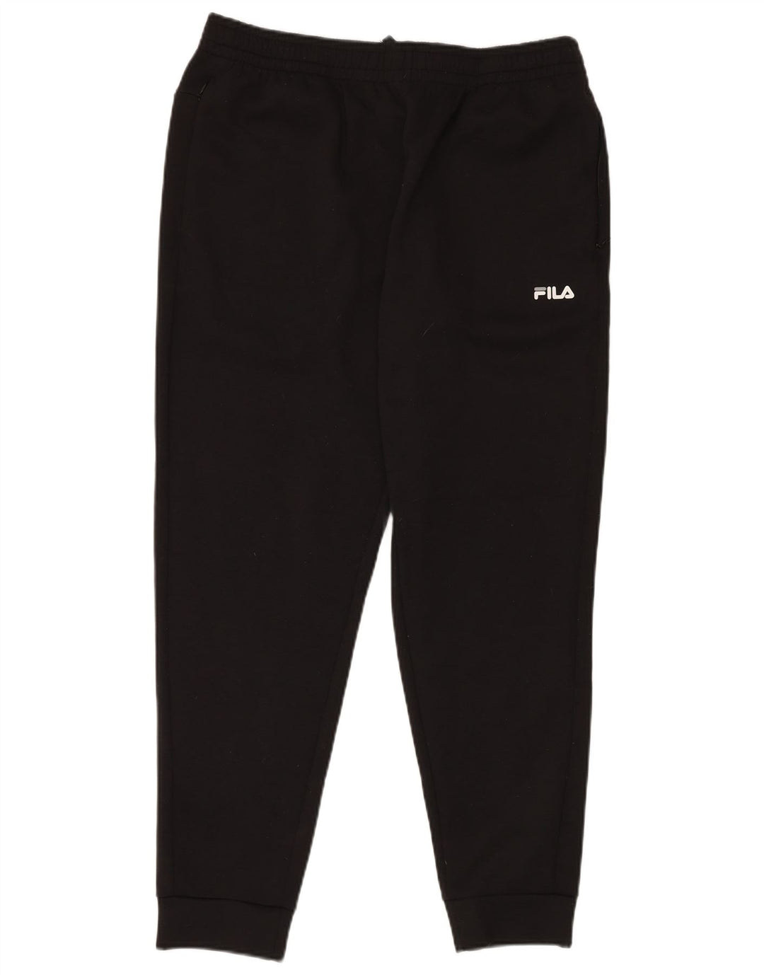 FILA Mens Tracksuit Trousers Joggers Large  Black Polyester