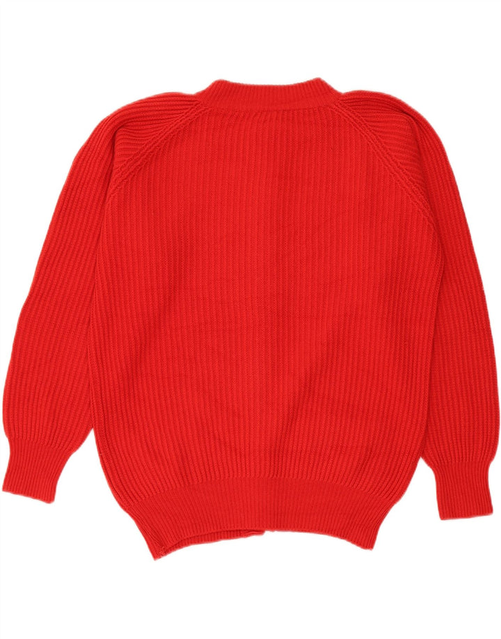Vintage Mens Cardigan Sweater Size 46 XL Red