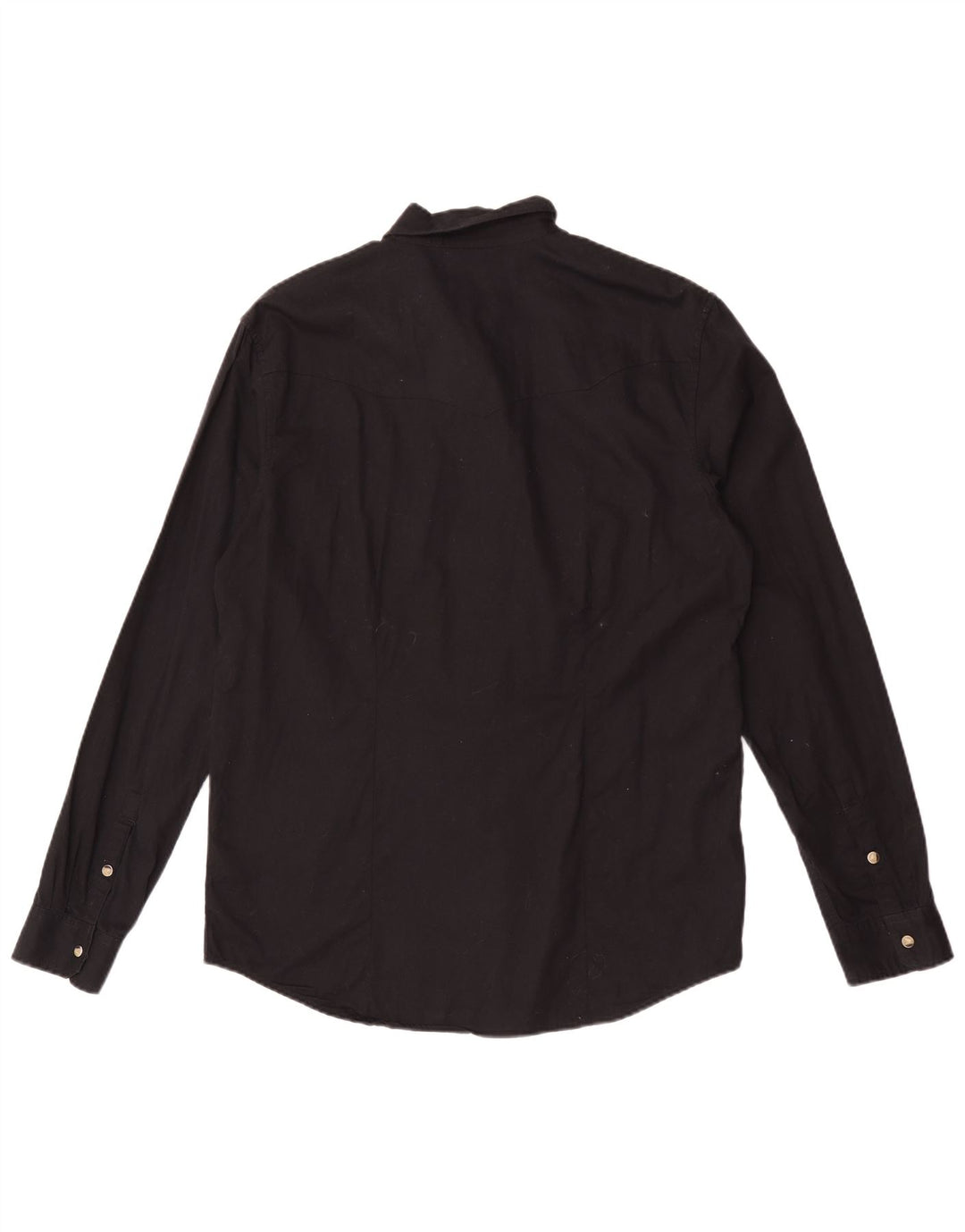 Wrangler Mens Slim Fit Shirt XL Black Cotton