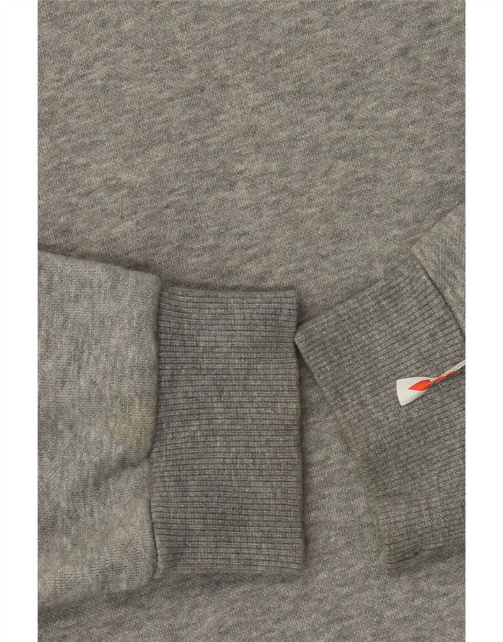 Puma Mens Graphic Sweatshirt Jumper Medium Grey Flecked Cotton