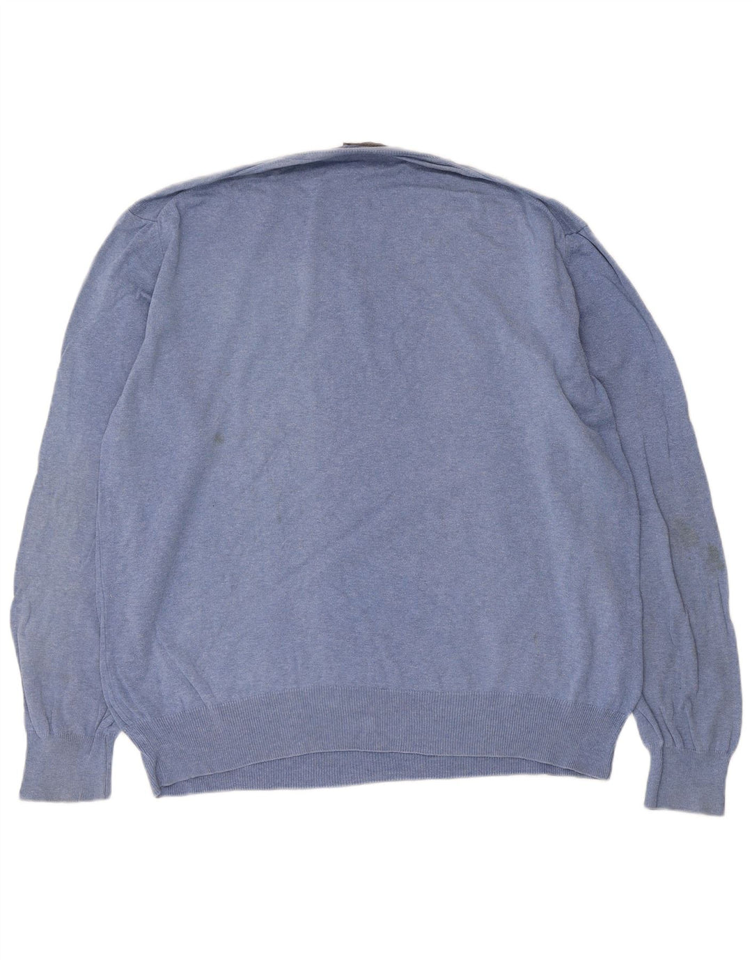 Marlboro Classics Mens V-Neck Jumper Sweater 2XL Blue