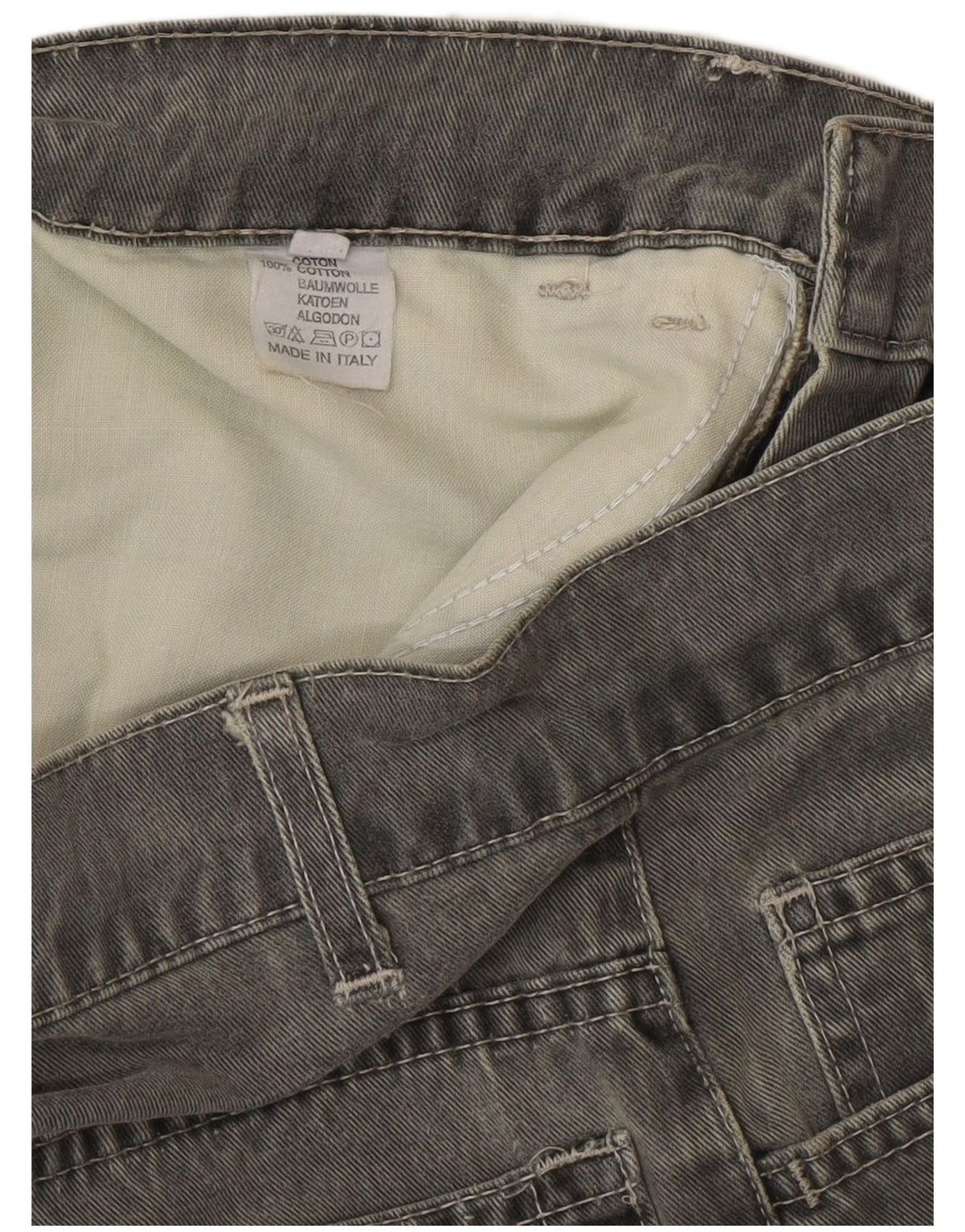 James Dillon Mens Tapered Jeans IT 46 Small W30 L30 Grey Cotton
