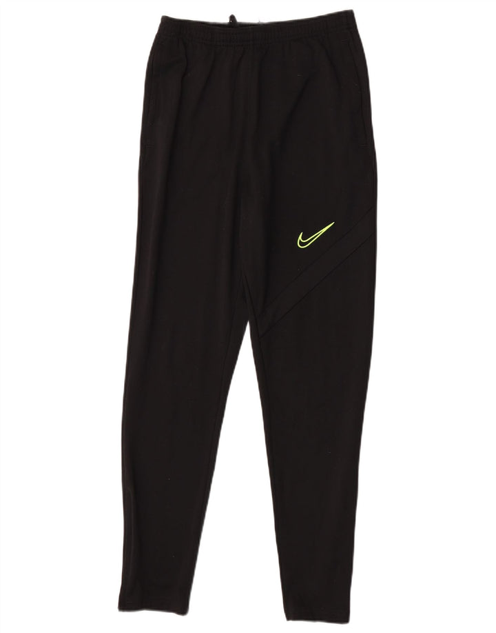 NIKE Boys Dri Fit Tracksuit Trousers 13-14 Years XL Black Polyester