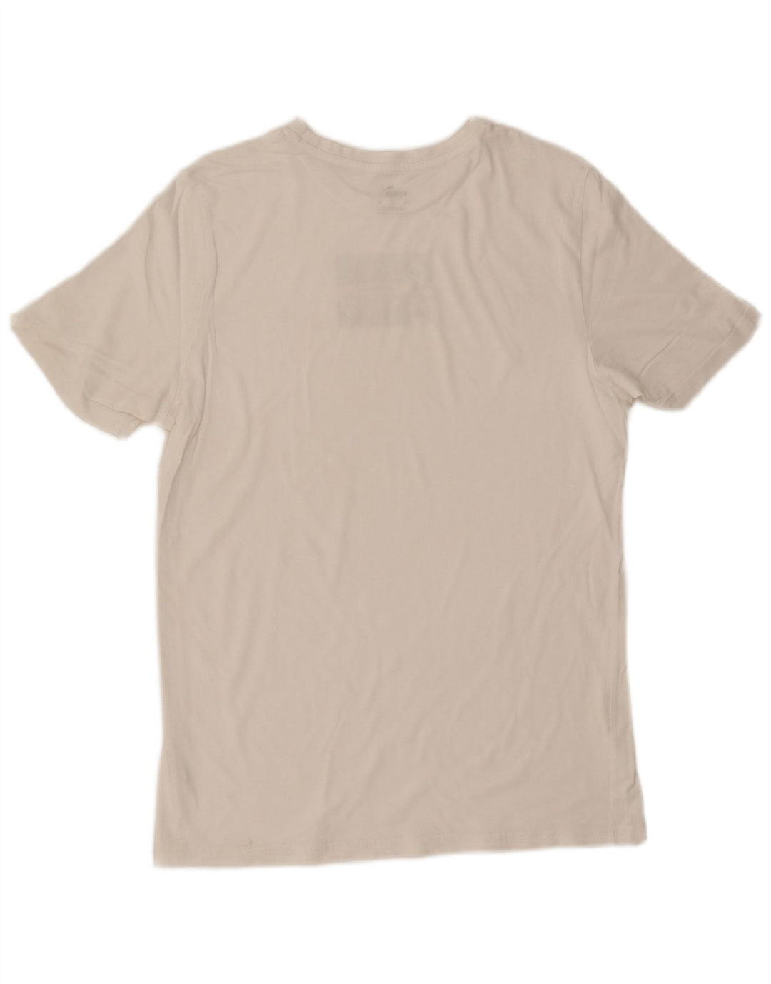 Puma Mens Graphic T-Shirt Top Medium White