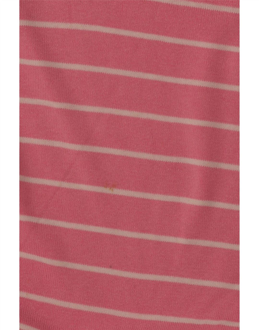 TOMMY HILFIGER Mens V-Neck Jumper Sweater Large Pink Striped Cotton