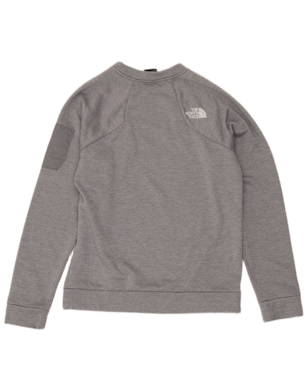The North Face Boys Sweatshirt Jumper 14-15 Years XL Grey Polyester
