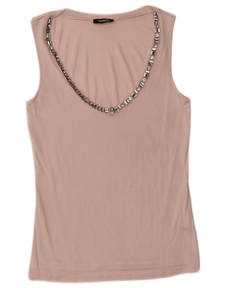 Max&Co. Womens Vest Top UK 10 Small Pink
