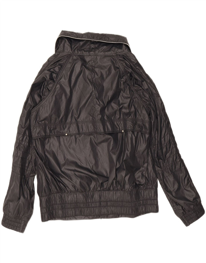 Reebok Mens Bomber Jacket UK 42 XL Black Nylon