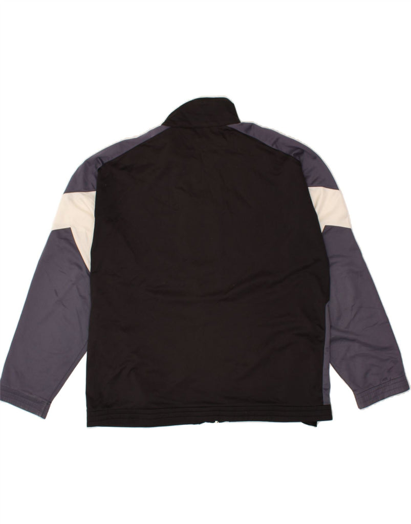 PUMA Mens Tracksuit Top Jacket Large Black Colourblock Polyester | Vintage Puma | Thrift | Second-Hand Puma | Used Clothing | Messina Hembry 