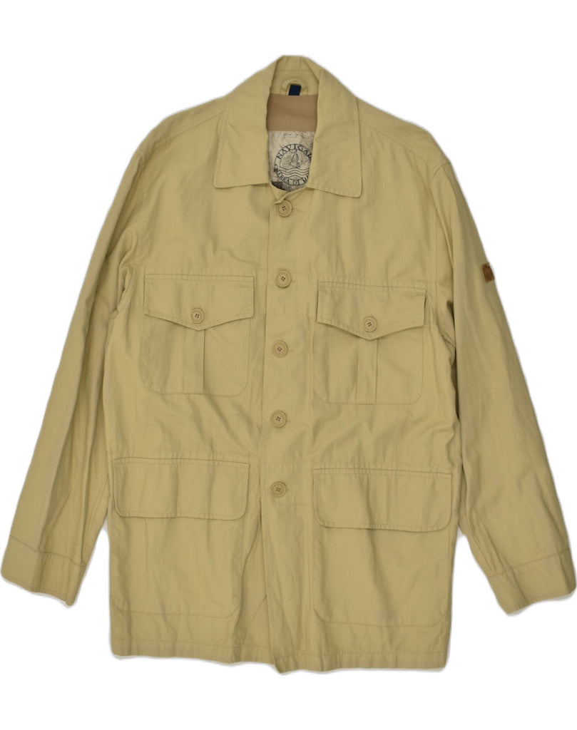 NAVIGARE Mens Utility Jacket UK 38 Medium Khaki | Vintage Navigare | Thrift | Second-Hand Navigare | Used Clothing | Messina Hembry 