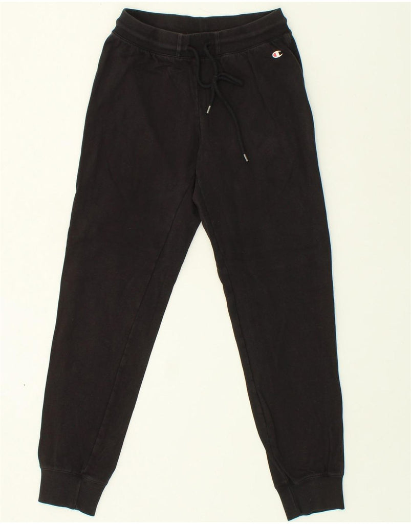 CHAMPION Womens Tracksuit Trousers Joggers UK 8 Small Black | Vintage Champion | Thrift | Second-Hand Champion | Used Clothing | Messina Hembry 