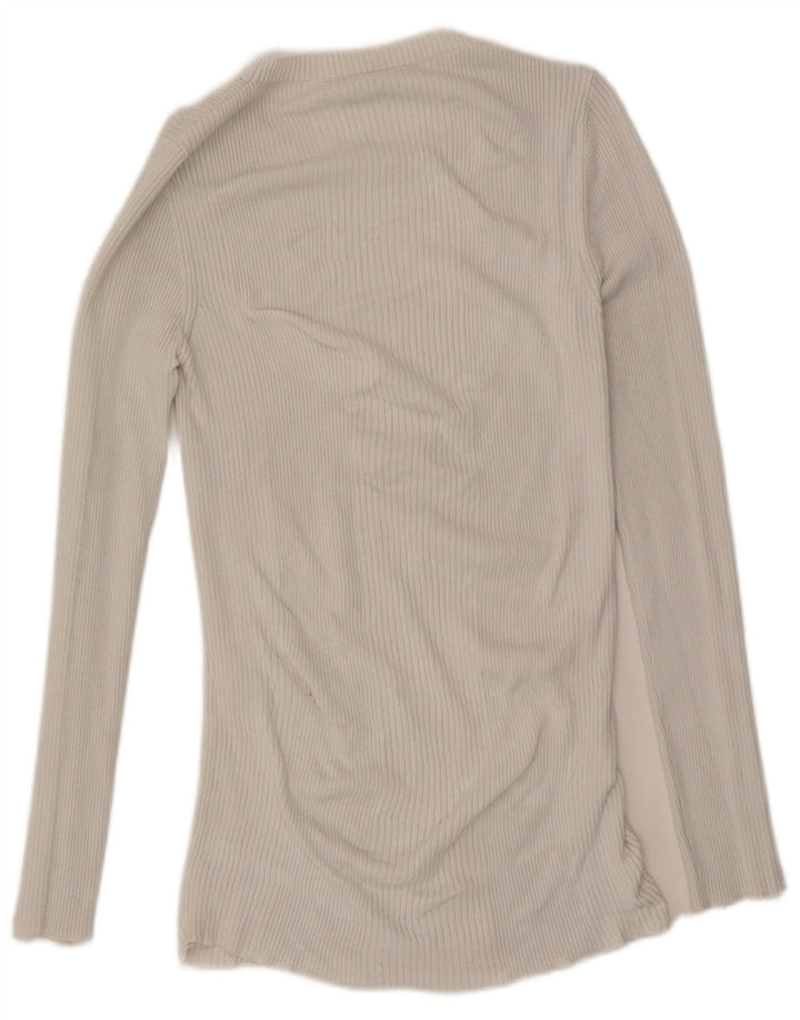 French Connection Womens Top Long Sleeve UK 10 Small White