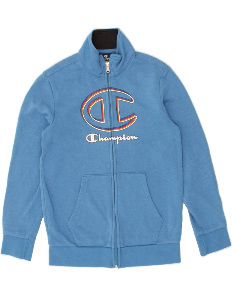 CHAMPION Boys Graphic Tracksuit Top Jacket 9-10 Years Medium  Blue Cotton | Vintage Champion | Thrift | Second-Hand Champion | Used Clothing | Messina Hembry 